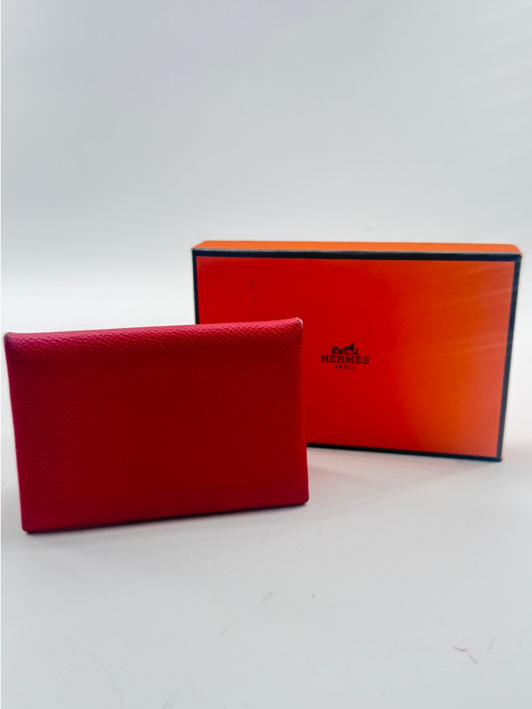 Herms Red Card Holder